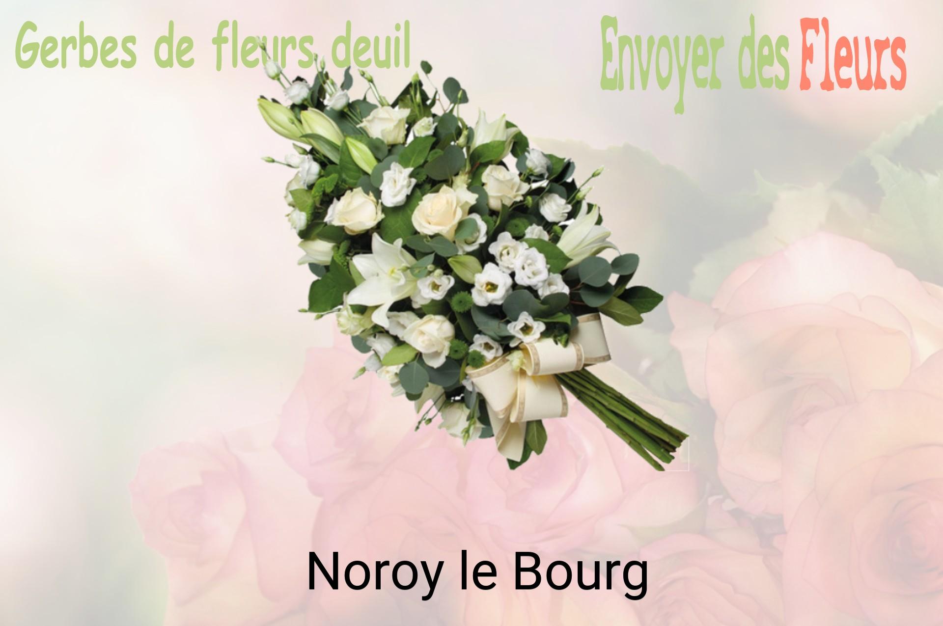 Gerbe de fleurs de deuil livrée à Noroy-le-Bourg